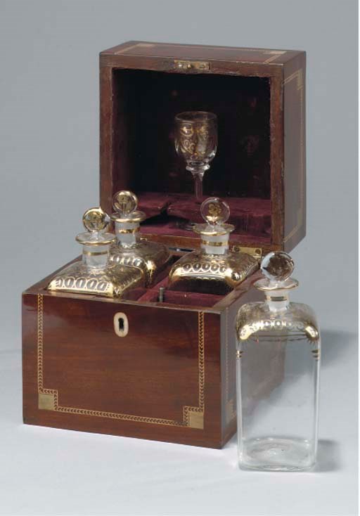 A Dutch mahogany cellarette
