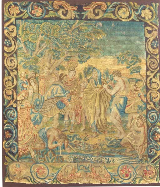 A LOUIS XIV PETIT-POINT PANEL