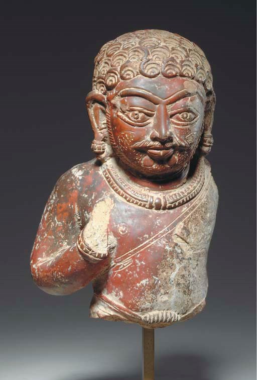 A Terracotta Male Bust