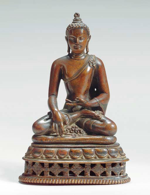 A Bronze Figure of Buddha Shakyamuni