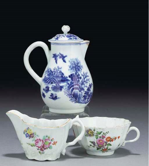A group of various Worcester tea and coffee wares