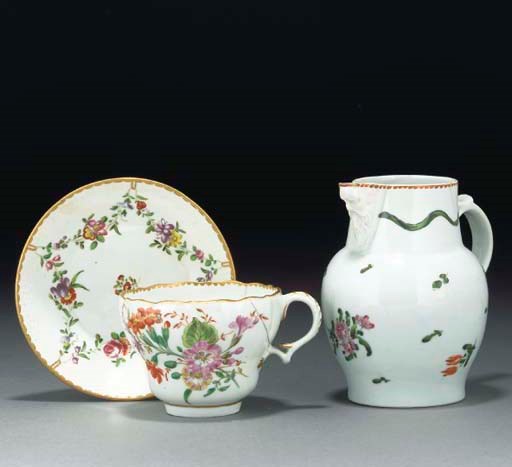 A quantity of Bristol (Champion's) teawares