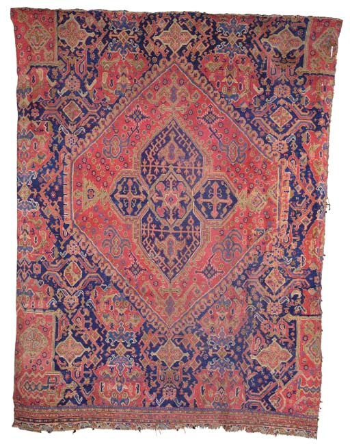 FRAGMENT D'UN TAPIS OUSHAK