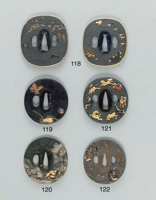 A Small Shakudo Tsuba