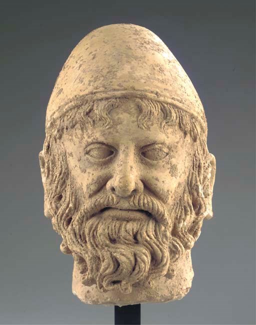 A Gandhara stucco head of a man