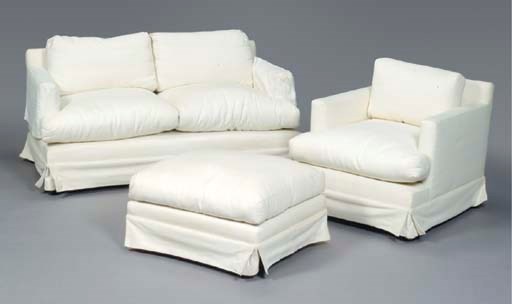 A SUITE OF CONTEMPORARY CLUB FURNITURE,