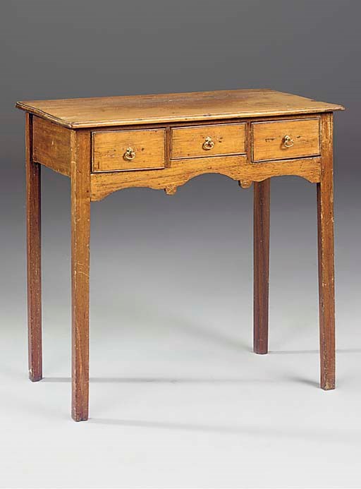 A mahogany lowboy