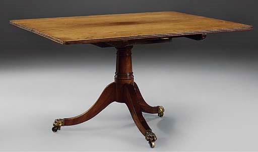 A MAHOGANY BREAKFAST TABLE