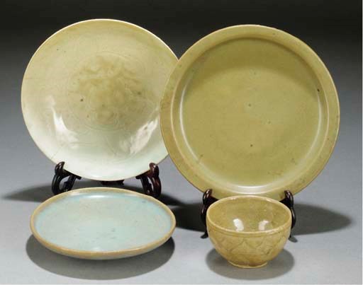 A Chinese Yingqing shallow bowl, Song dynasty