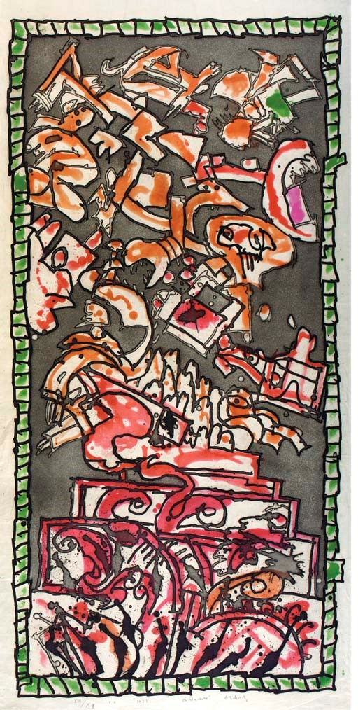 Pierre Alechinsky (Belgian, b. 1927)