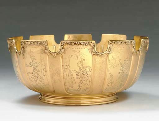 A SILVER-GILT MONTEITH