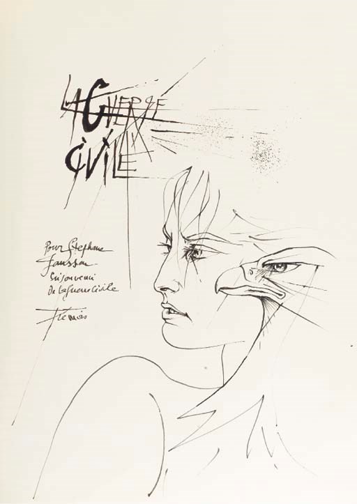 [TRÉMOIS] -- MONTHERLANT, Henry de (1896-1973). La guerre civile. Paris: Dominique Viglino pour Henri Lefebvre, 28 novembre 1964.