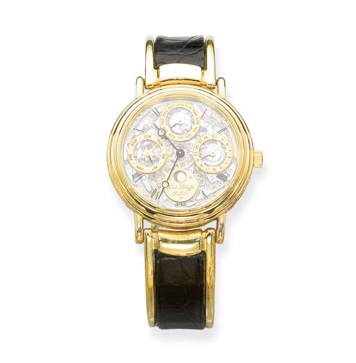 A GENTLEMAN'S 18K GOLD WRISTWATCH, BY KURT SCHAFFO