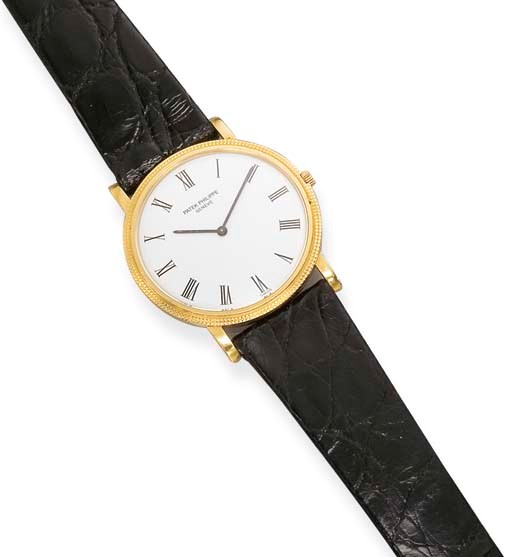 A GENTLEMAN'S 18K GOLD WRISTWATCH, BY PATEK PHILIPPE