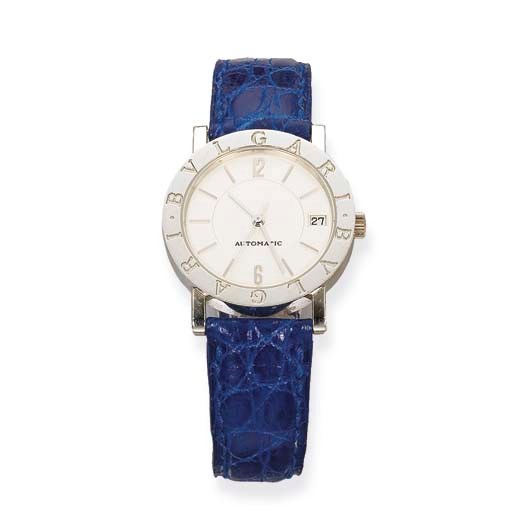 A PLATINUM 'BULGARI-BULGARI' WRISTWATCH, BY BULGARI