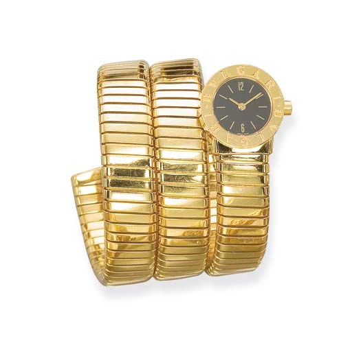 AN 18K GOLD 'BULGARI-BULGARI' WRISTWATCH, BY BULGARI
