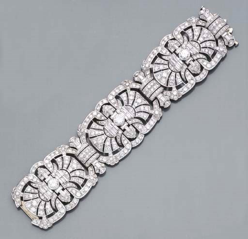 BRACELET ART DECO DIAMANTS