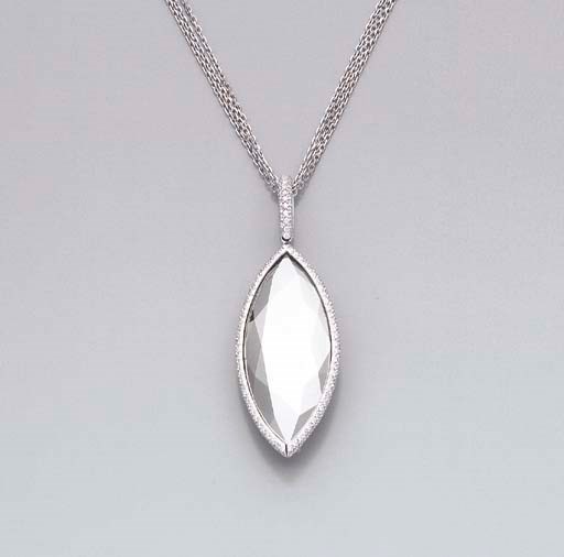 PENDENTIF TITANE ET DIAMANTS, PAR CHOPARD