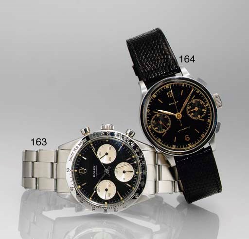 ROLEX. A STAINLESS STEEL CHRONOGRAPH WRISTWATCH