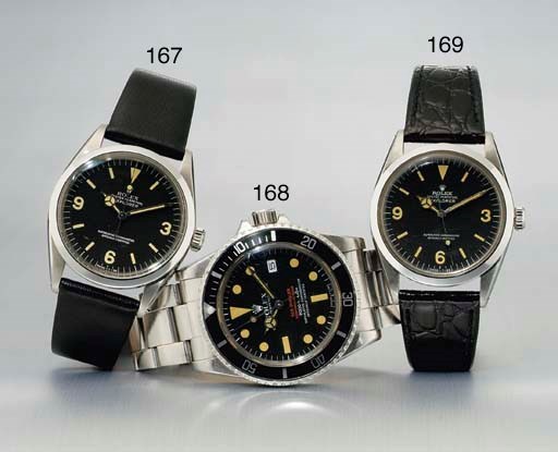 ROLEX. A STAINLESS STEEL AUTOMATIC WRISTWATCH WITH SWEEP SECONDS