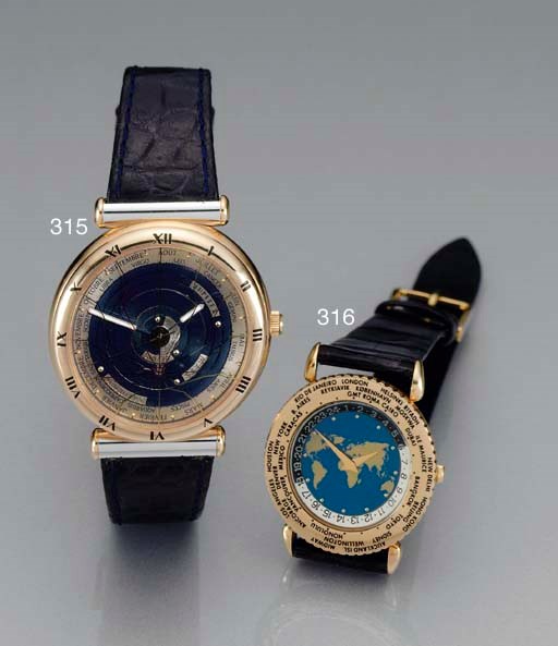 ULYSSE NARDIN. A RARE LIMITED EDITION 18K TWO-TONE GOLD AUTOMATIC ASTRONOMICAL WRISTWATCH