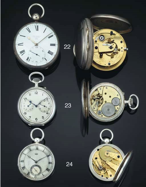 Robert Roskell. An Unusually Large Silver Cased Chronometer watch with purpose made box
