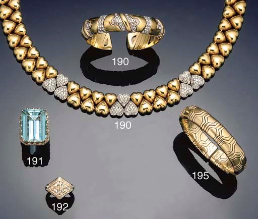 A triangular-cut diamond two stone ring by Bulgari