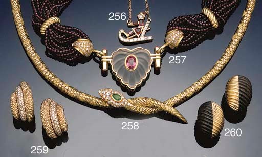 A ruby and diamond novelty pendent necklace