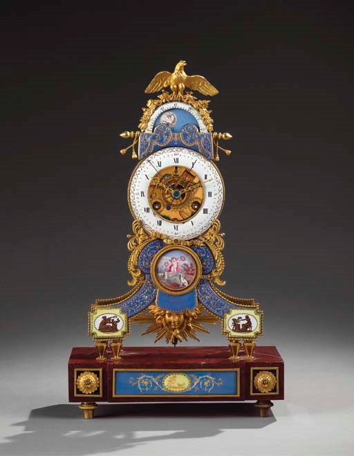 PENDULE SQUELETTE D'EPOQUE LOUIS XVI