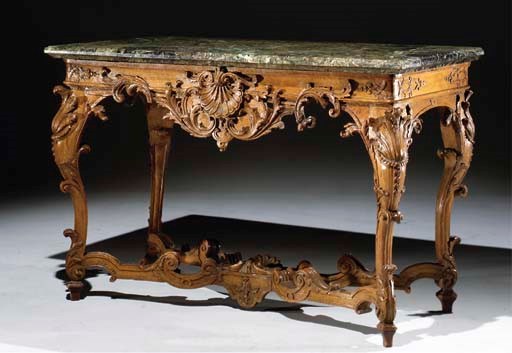 TABLE A GIBIER D'EPOQUE REGENCE