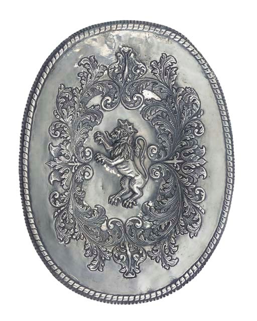 A CONTINENTAL SILVER DISH