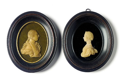 A CREAM WAX PORTRAIT RELIEF OF QUEEN CHARLOTTE