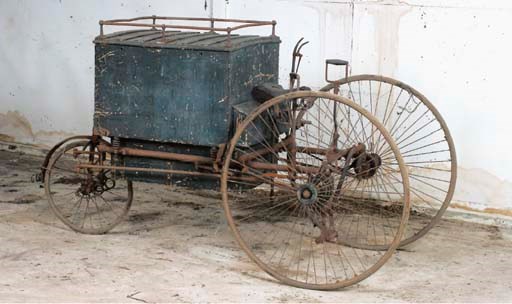 Late 19th Century baker's delivery bike; original condition.