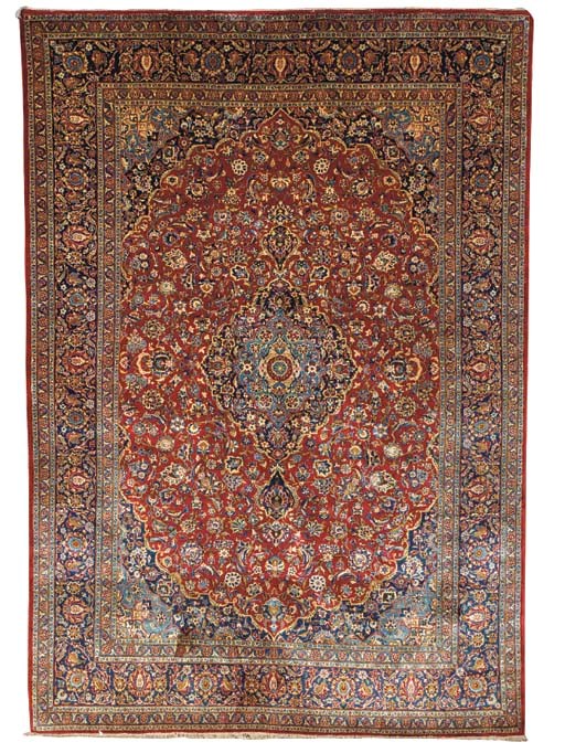 A SILK ISFAHAN CARPET