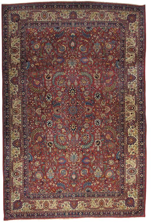 A PART SILK VERAMIN CARPET