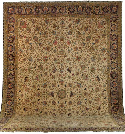 A VERY FINE TABRIZ CARPET