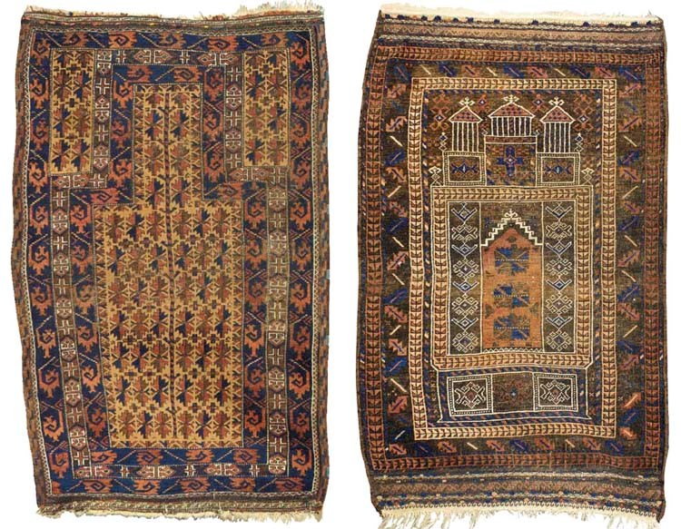A BALOUTCH PRAYER RUG