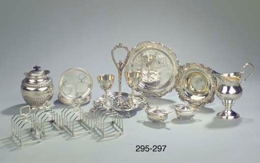 A small English silver cream-jug and a Danish silver tea-caddy