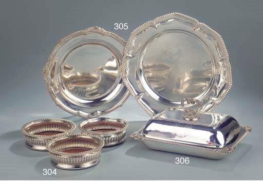 Two various silver dishes