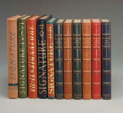 Signature: A quadrimestrial of typography and graphic arts. London: 1935-1954.