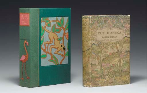 BLIXEN, Karen (1885-1962).  Out of Africa.  London: Putnam, 1937.