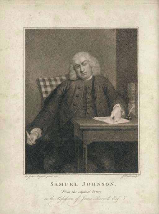 BOSWELL, James (1740-1795). The Life of Samuel Johnson. London: Henry Baldwin for Charles Dilly, 1791.