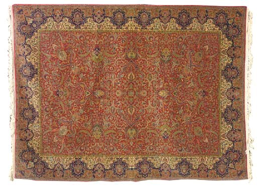 AN ISFAHAN CARPET,