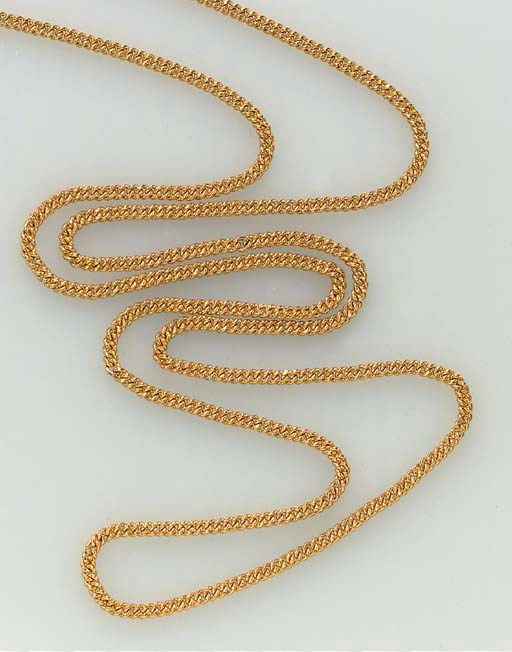 A GOLD LONG CHAIN
