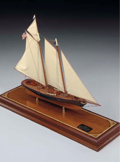 A static display model of the schooner yacht America
