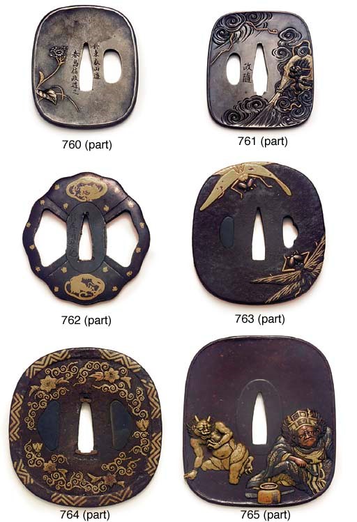 AN OVAL TSUBA and another