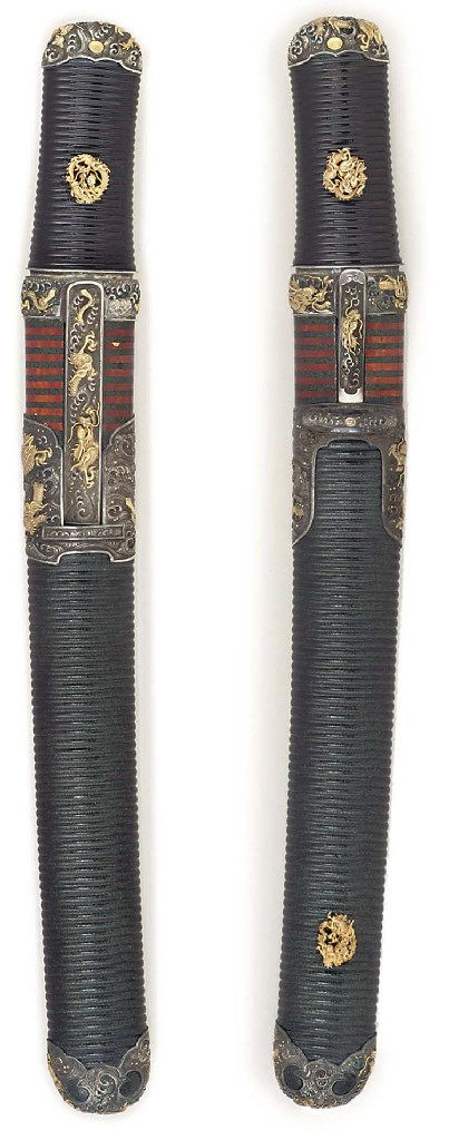 A FINE SHIBUICHI MOUNTED AIKUCHI