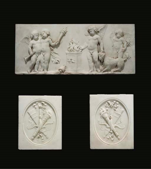 A late George III statuary and Siena marble fragmentary chimneypiece