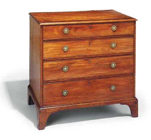 A mahogany chest