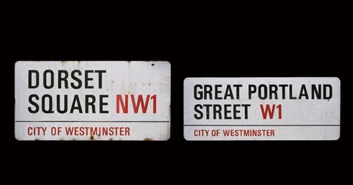 Great Portland Street W1; and Dorset Square NW1